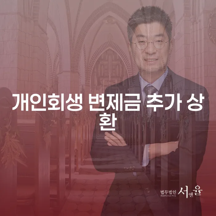 개인회생 변제금 추가 상환, 어떻게 해야 할까요?